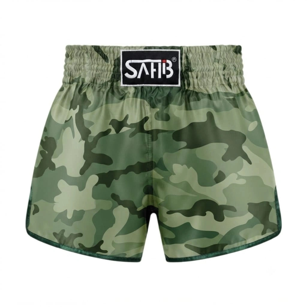 SAHIB Muay Thai Shorts – Lightweight Satin Kickboxing Shorts for Training & Competition