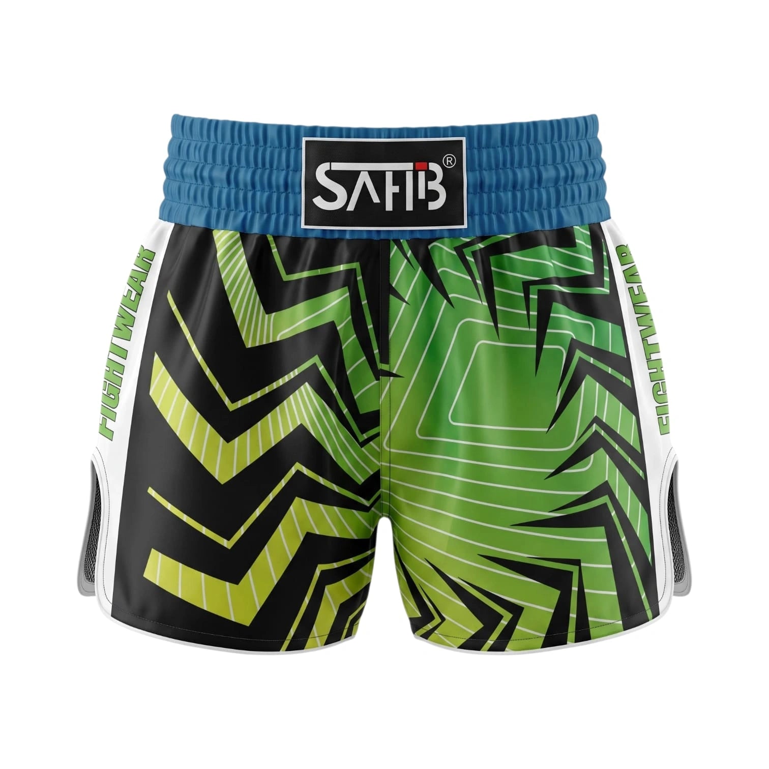 SAHIB Muay Thai Shorts – Premium Satin Fight Shorts for Muay Thai, Kickboxing & MMA