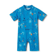 Forever Boys Swimming Suit with Swimming Cap – Quick-Dry Kids Swimwear Set for Pool & Beach