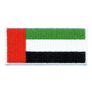 UAE Flag Embroidered Patch for Martial Arts Uniforms – Sew-On Badge for BJJ, Karate, Judo & Taekwondo Gi
