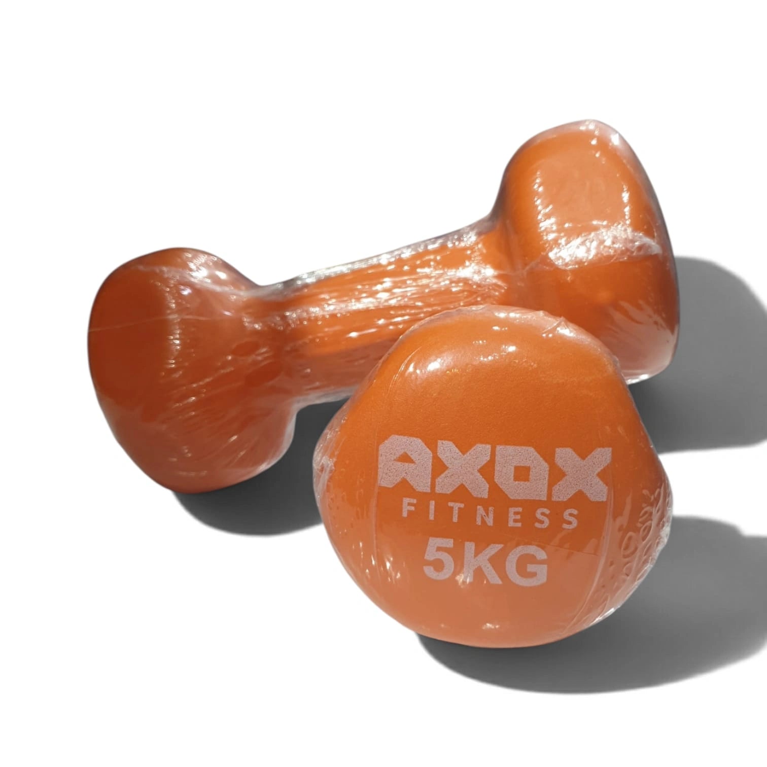 AXOX Neoprene Dumbbells 5kg – Non-Slip Hand Weights for Home Gym & Strength Training