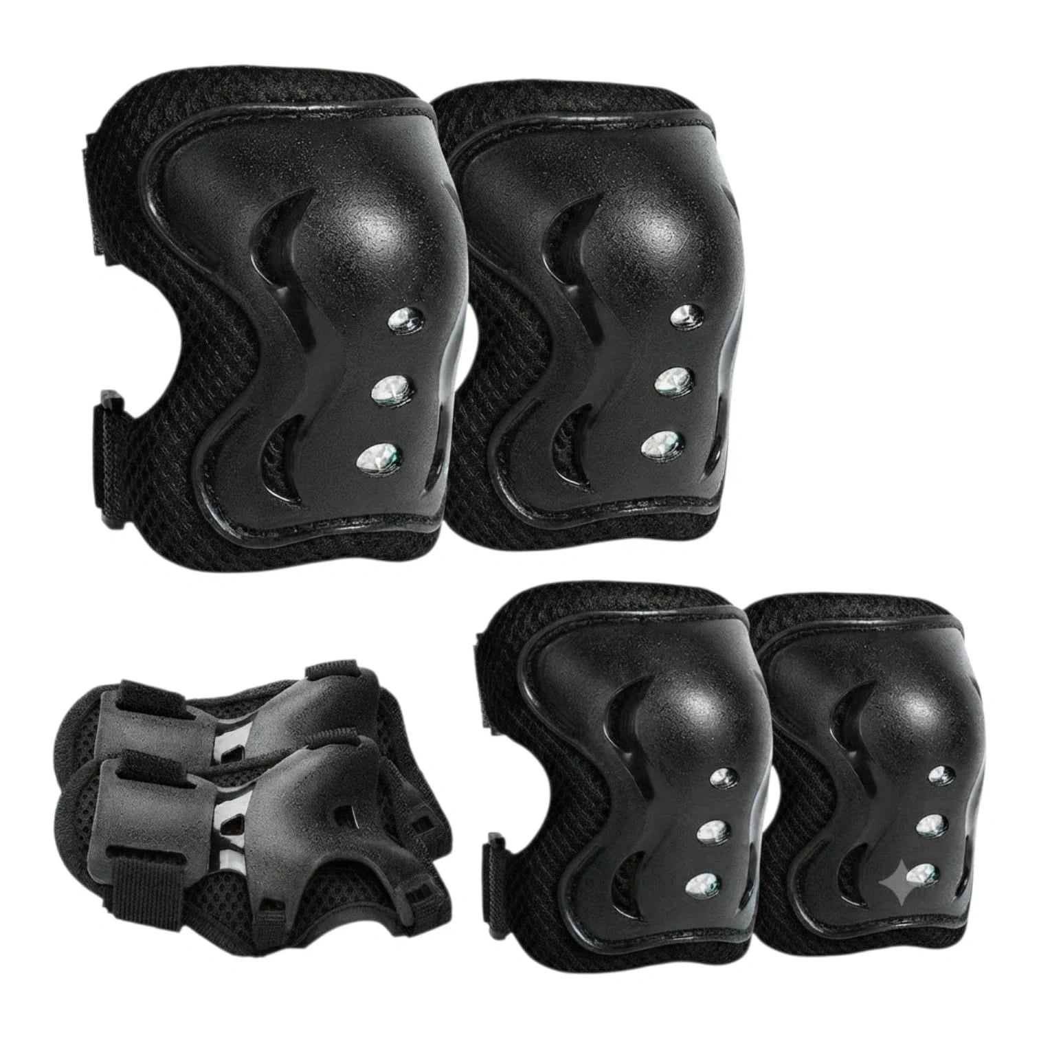 ACTION Skate Protective Gear Set – Protective Pads for Skateboarding, Roller Skating & Cycling