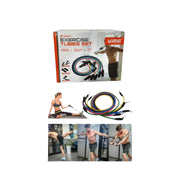 LIVEUP Exercise Tubes Set – Resistance Tubes for Strength Training & Home Workouts