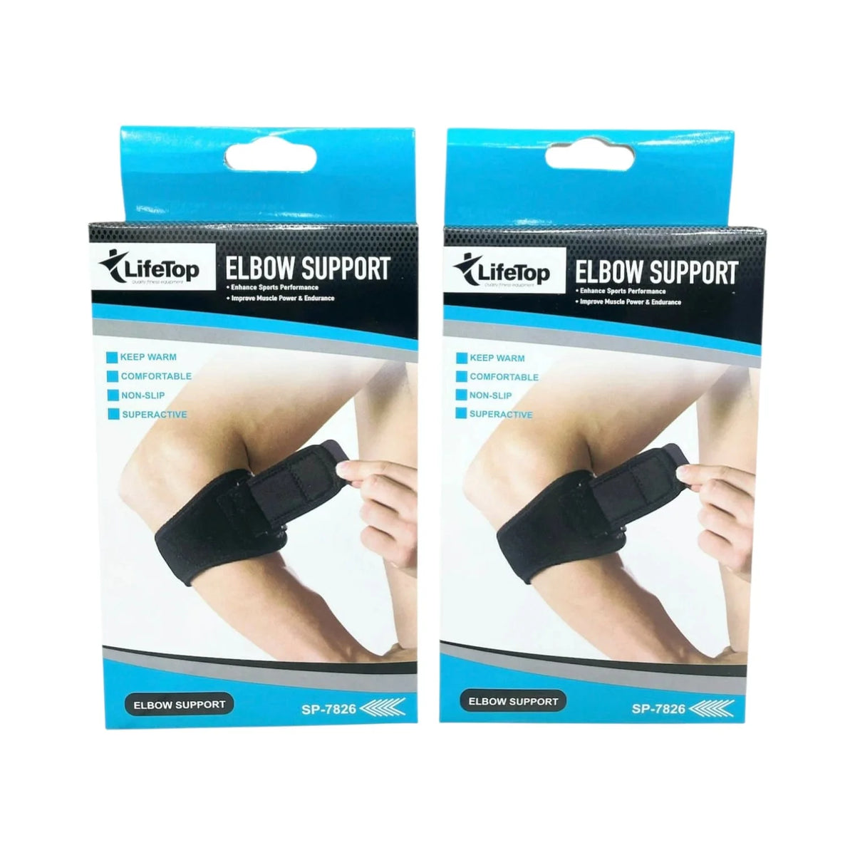 LIFETOP Elbow Support – Elbow Brace for Gym, Fitness, Sports & Strength Training