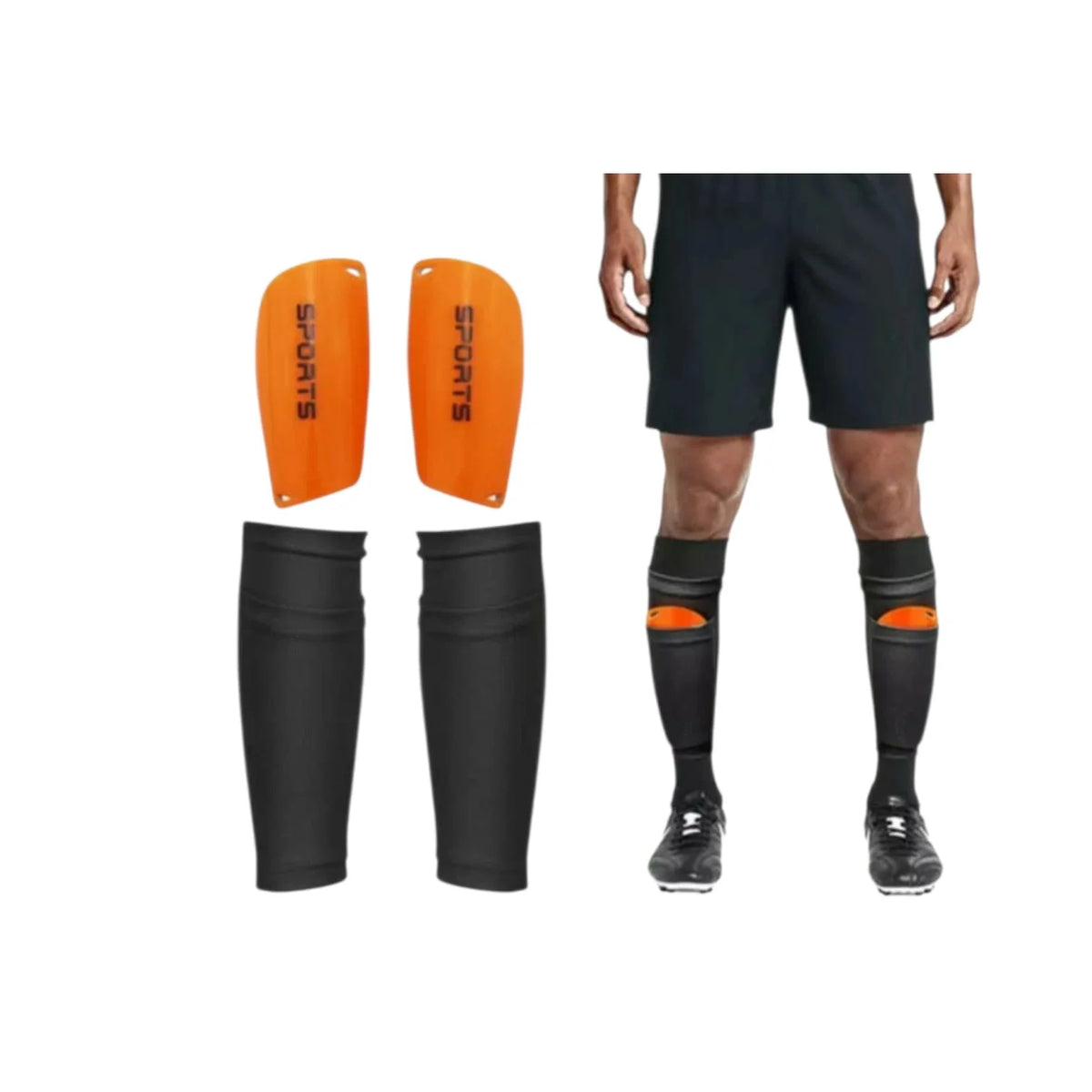 LIFETOP Shin Guard Socks – Protective Shin Support for Football, Soccer, Training & Sports