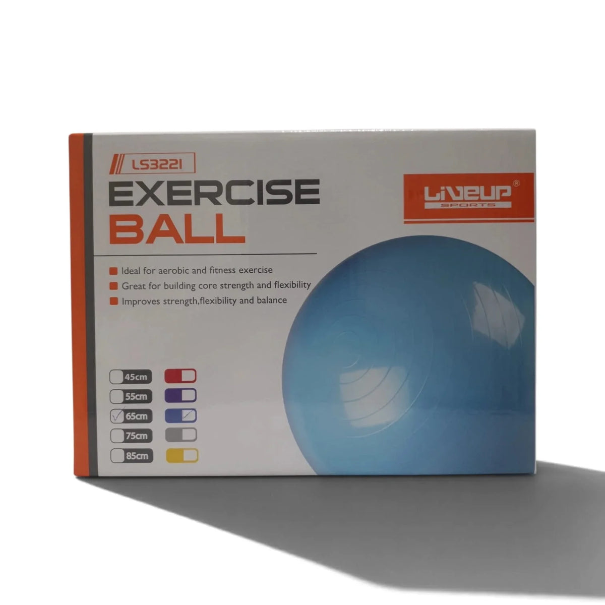 LIVEUP Exercise Ball – Fitness & Stability Ball for Core, Balance, Gym & Home Workouts