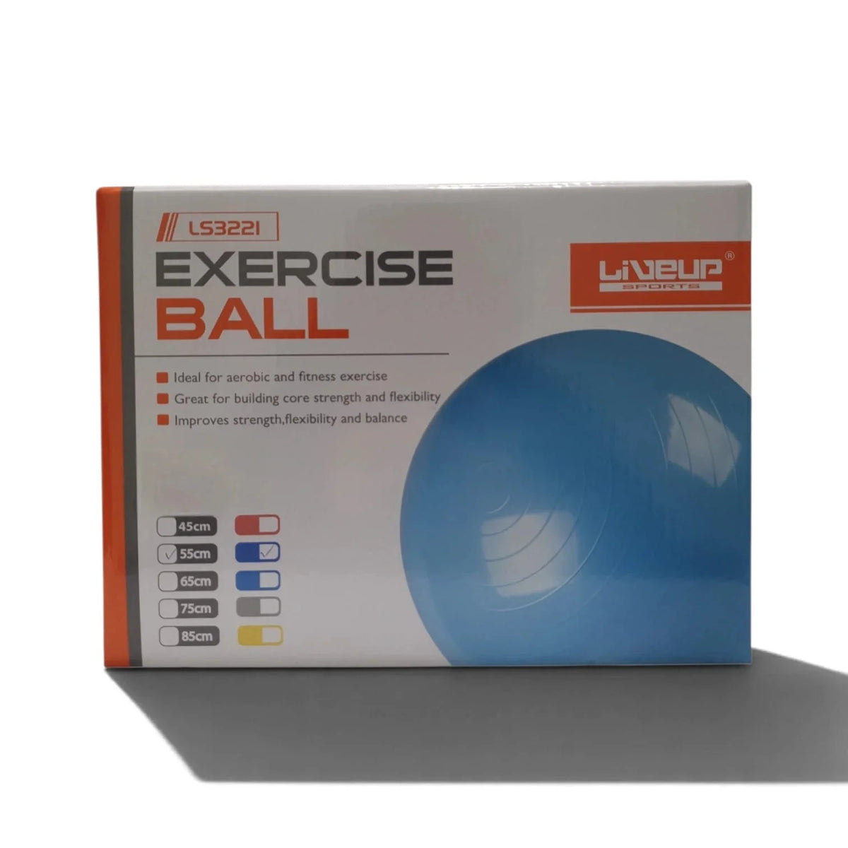 LIVEUP Exercise Ball – Fitness & Stability Ball for Core, Balance, Gym & Home Workouts
